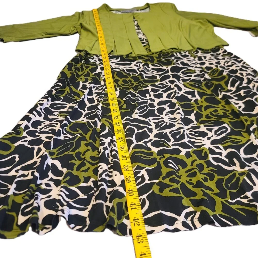 NWT DANNY AND NICOLE 2 Piece Women's Floral Midi Dress with Jacket Size 2X - Picture 11 of 16